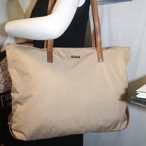 Packable Nylon Leather Tumi Large Tote